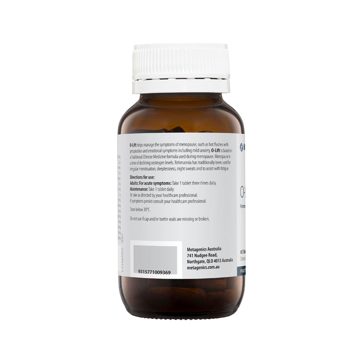 image of Metagenics O-Lift 60t with white background 