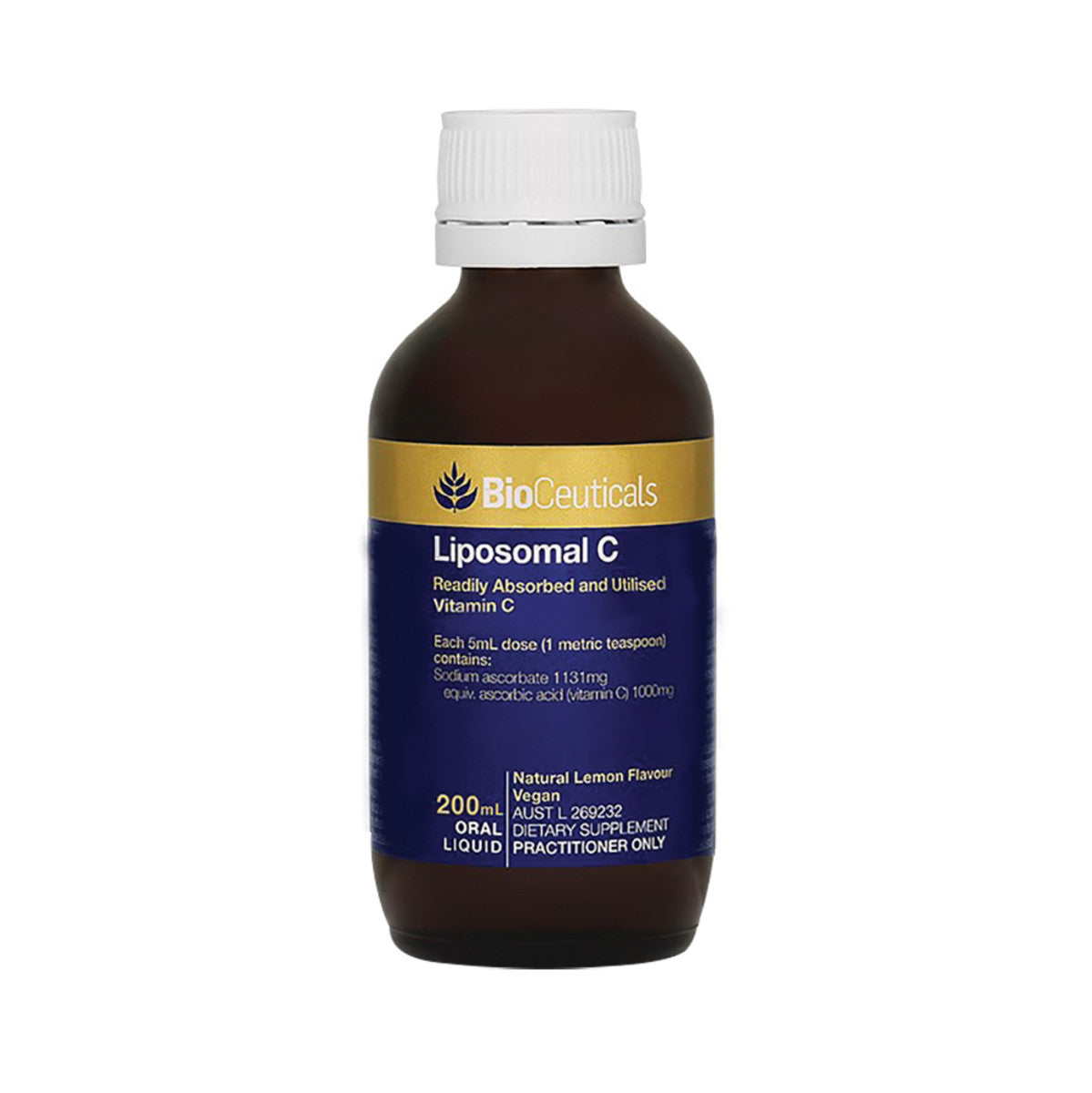 image of BioCeuticals Liposomal C 200ml on white background 