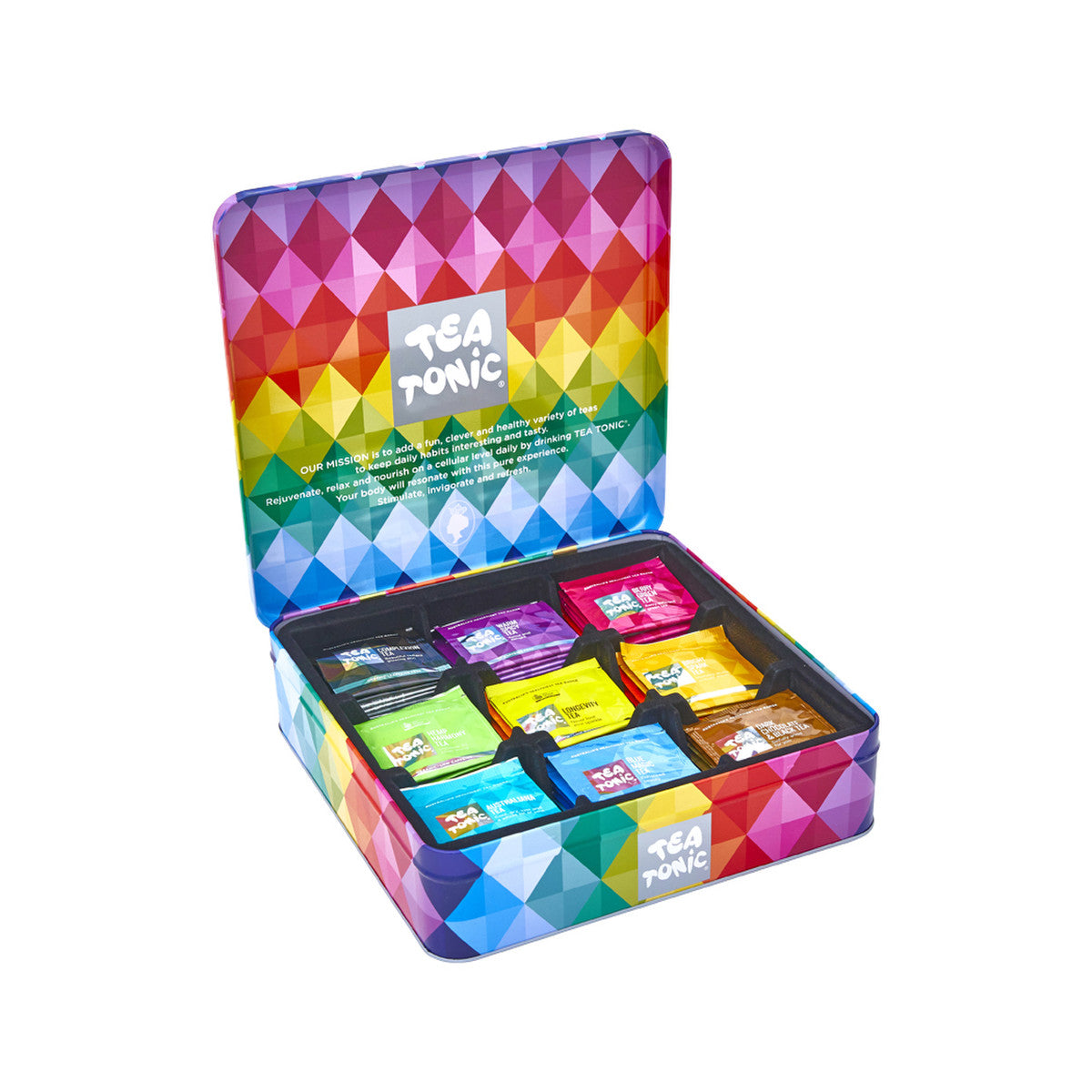 image of Tea Tonic Gourmet Tin Tea Chest Deluxe x 63 Tea Bags on white background