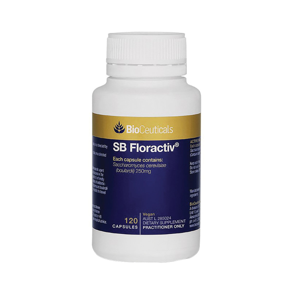image of BioCeuticals SB Floractiv 120c on white background 