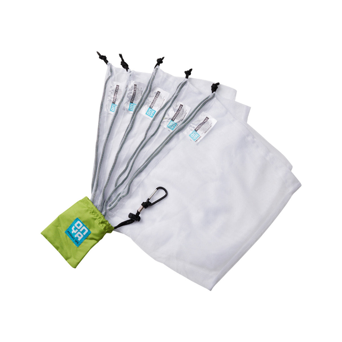 image of Onya Reusable Produce Bags Apple x 5 pack on white background 