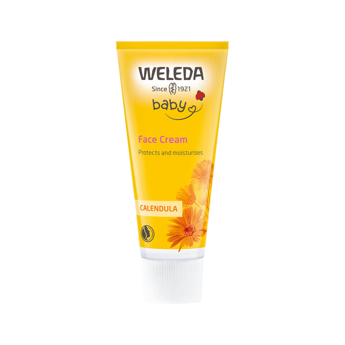 image of Weleda Baby Organic Face Cream Calendula 50ml on white background