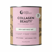 image of Nutra Organics Collagen Beauty Bioactive Collagen Peptides + Vitamin C Unflavoured 225g on white background