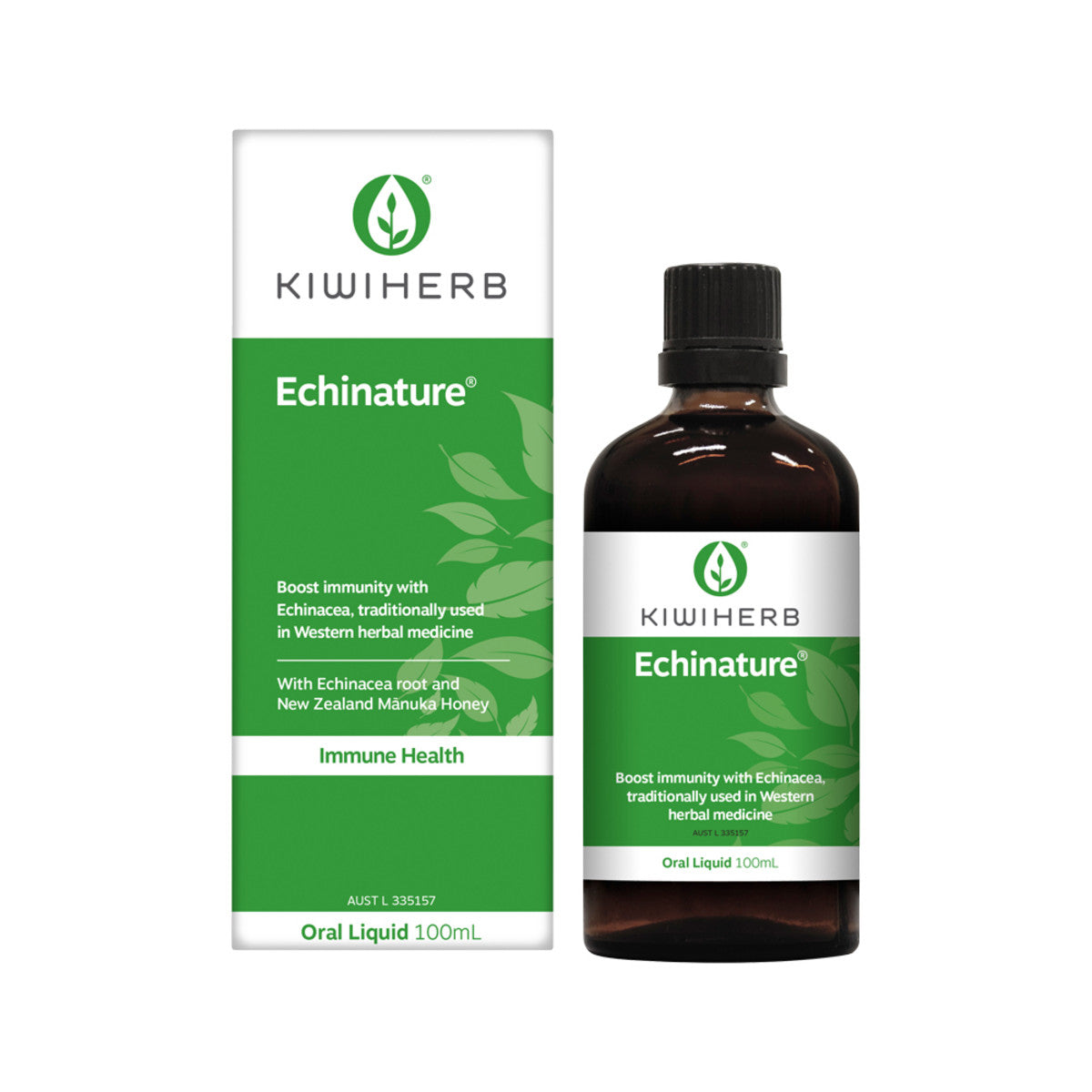 image of Kiwiherb Echinature Oral Liquid 100ml on white background 