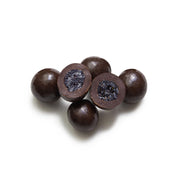 image of Noosa Natural Chocolate Co. Dark Chocolate Whole Blueberries  on white background 