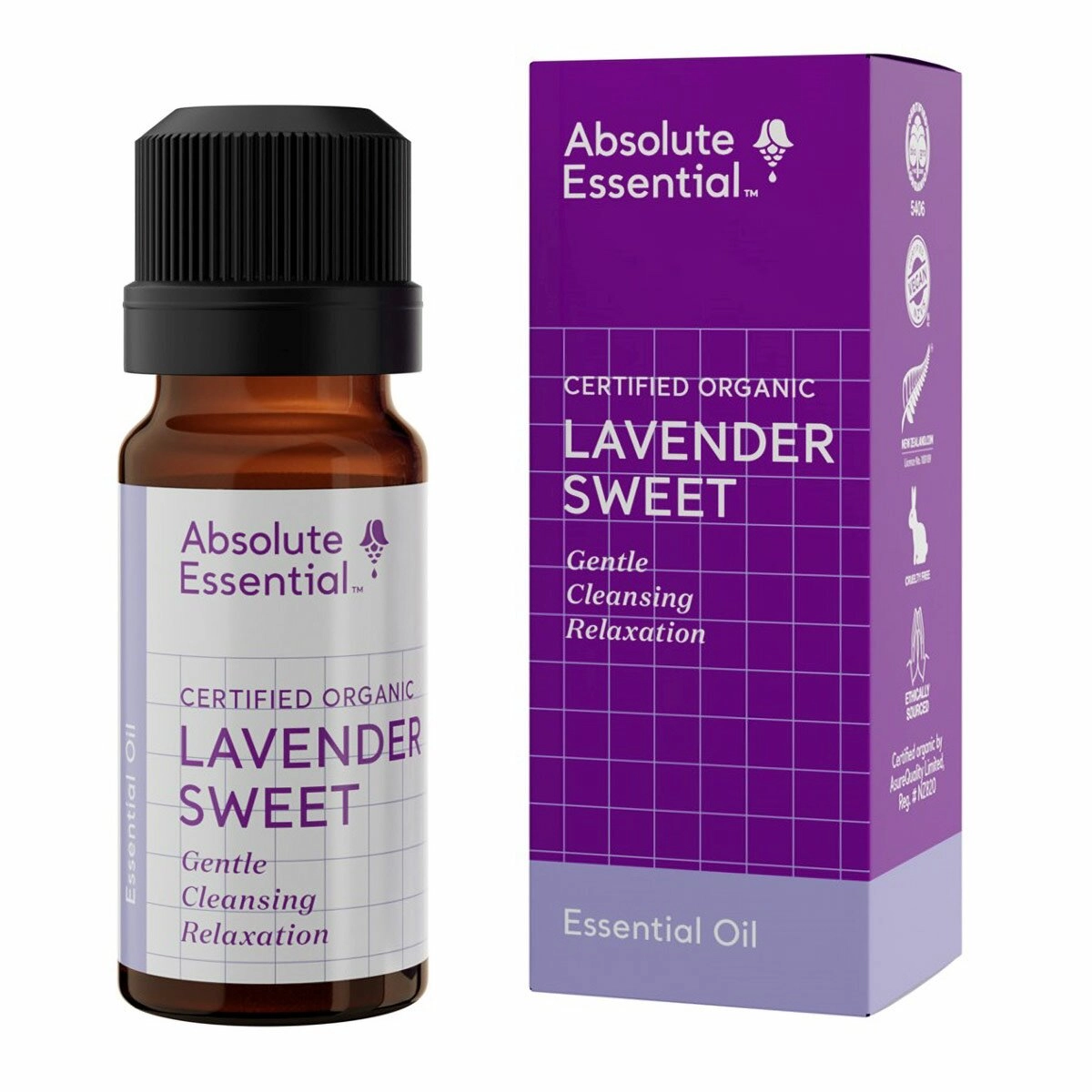 image of Absolute Essential Lavender Sweet 10ml on white background 