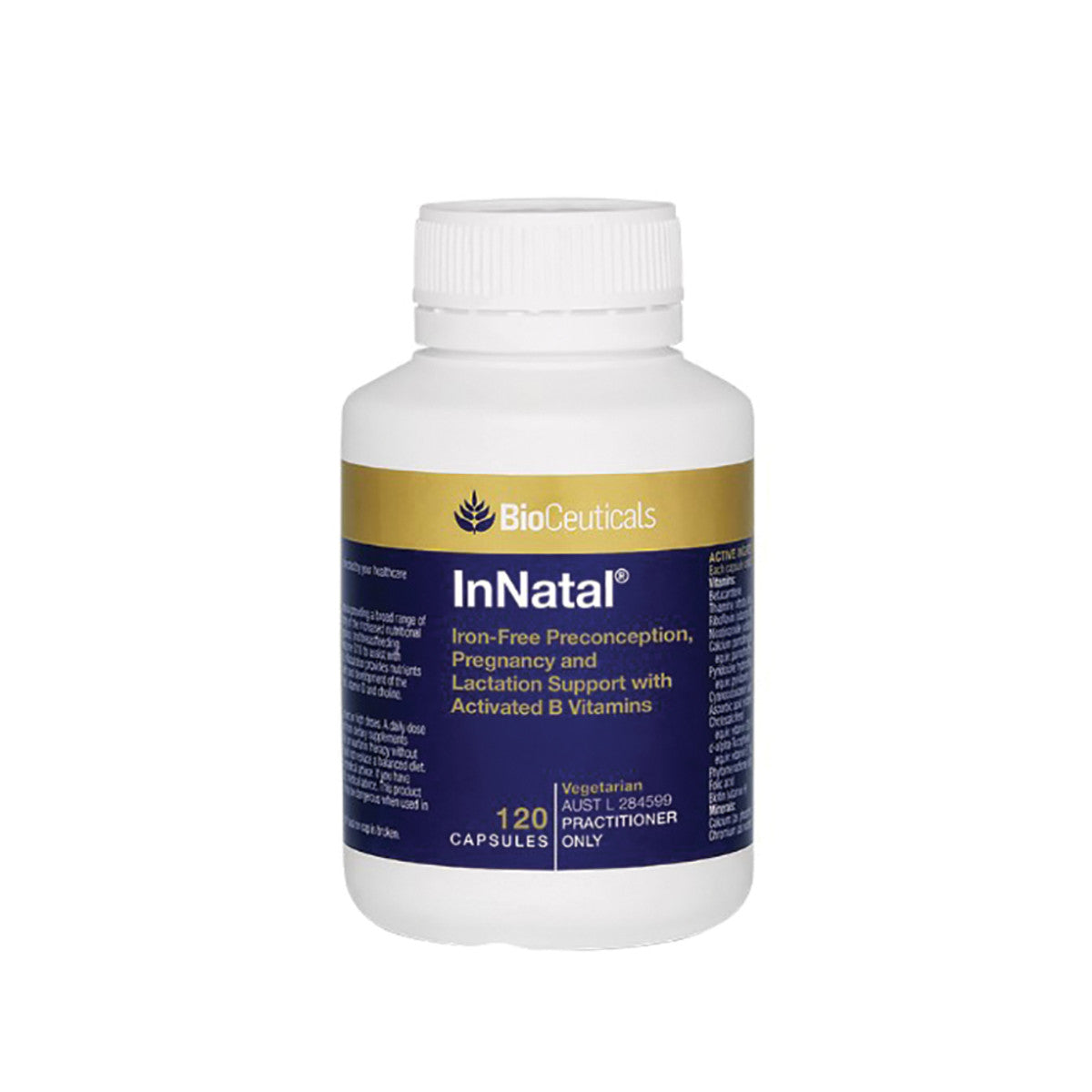 image of BioCeuticals InNatal 120c on white background 