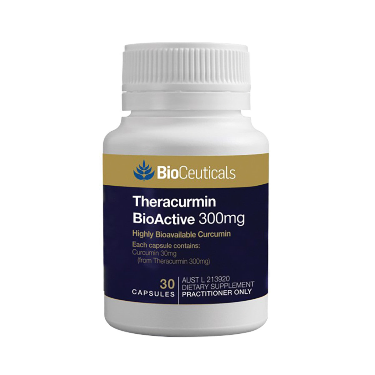 image of BioCeuticals Theracurmin BioActive 300mg 30c on white background 