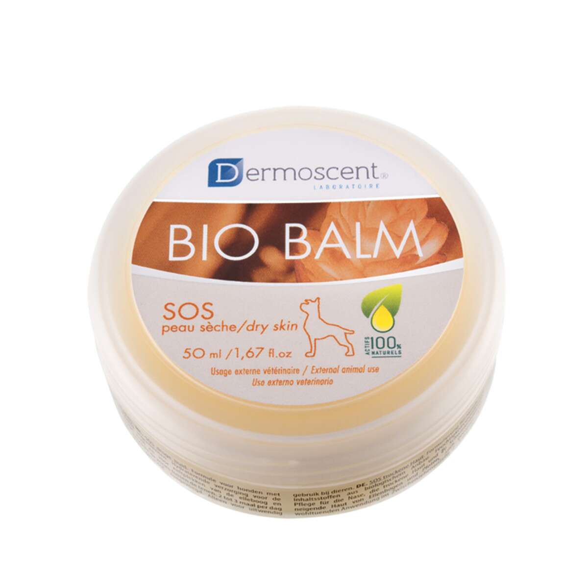 image of PAW By Blackmores Dermoscent Dog Bio Balm SOS Dry Skin 50ml on white background