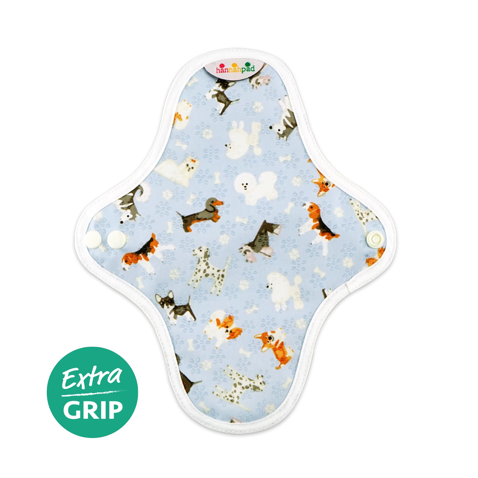image of Hannahpad Reusable Cloth Pad Pantyliner x 2 Pack on white background 